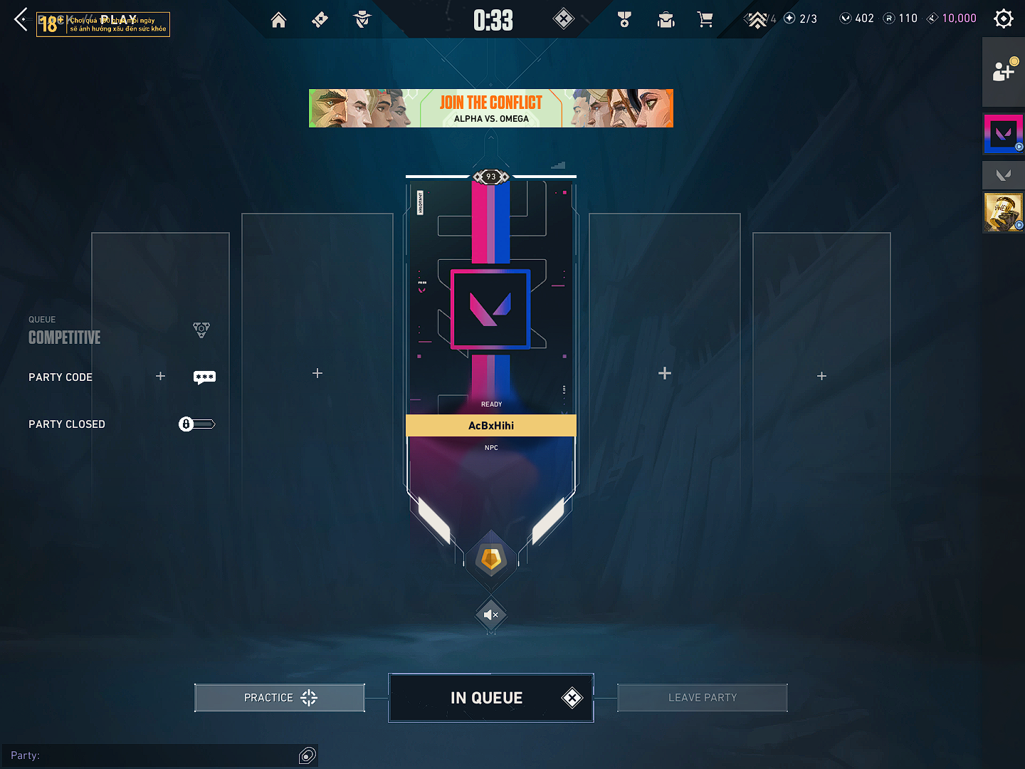 Acc valorant