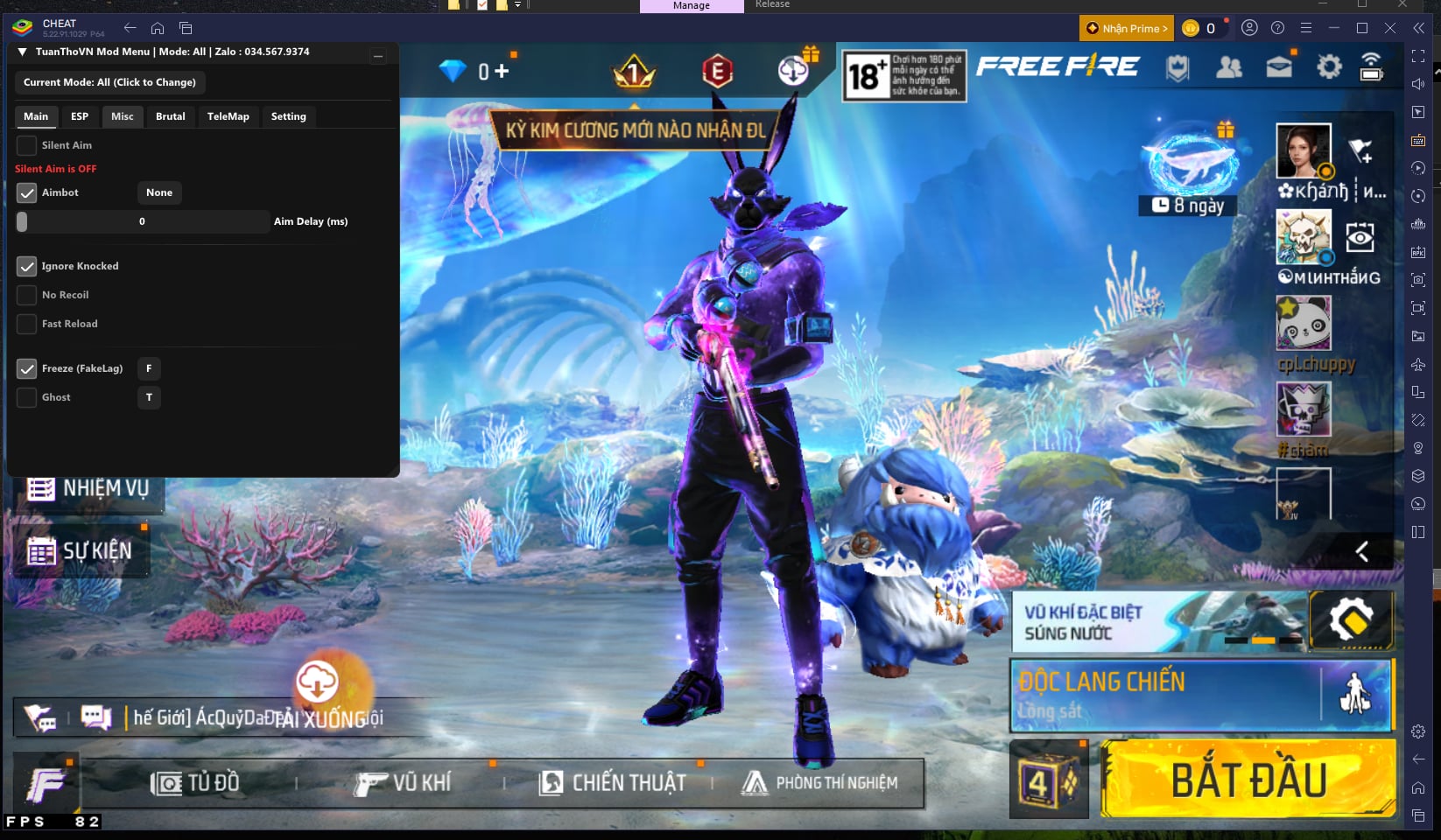 Panel Free Fire