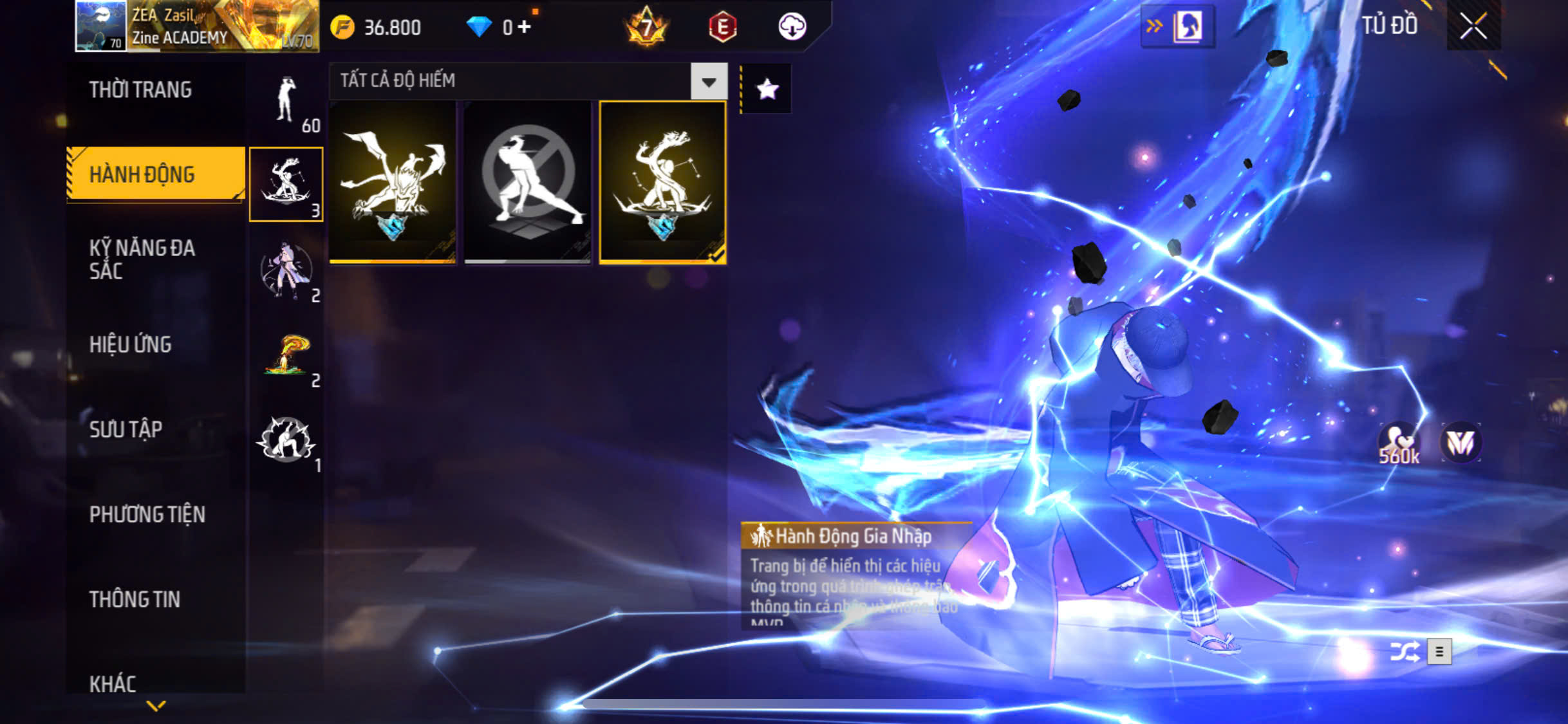 Tài khoản free fire thu của khách