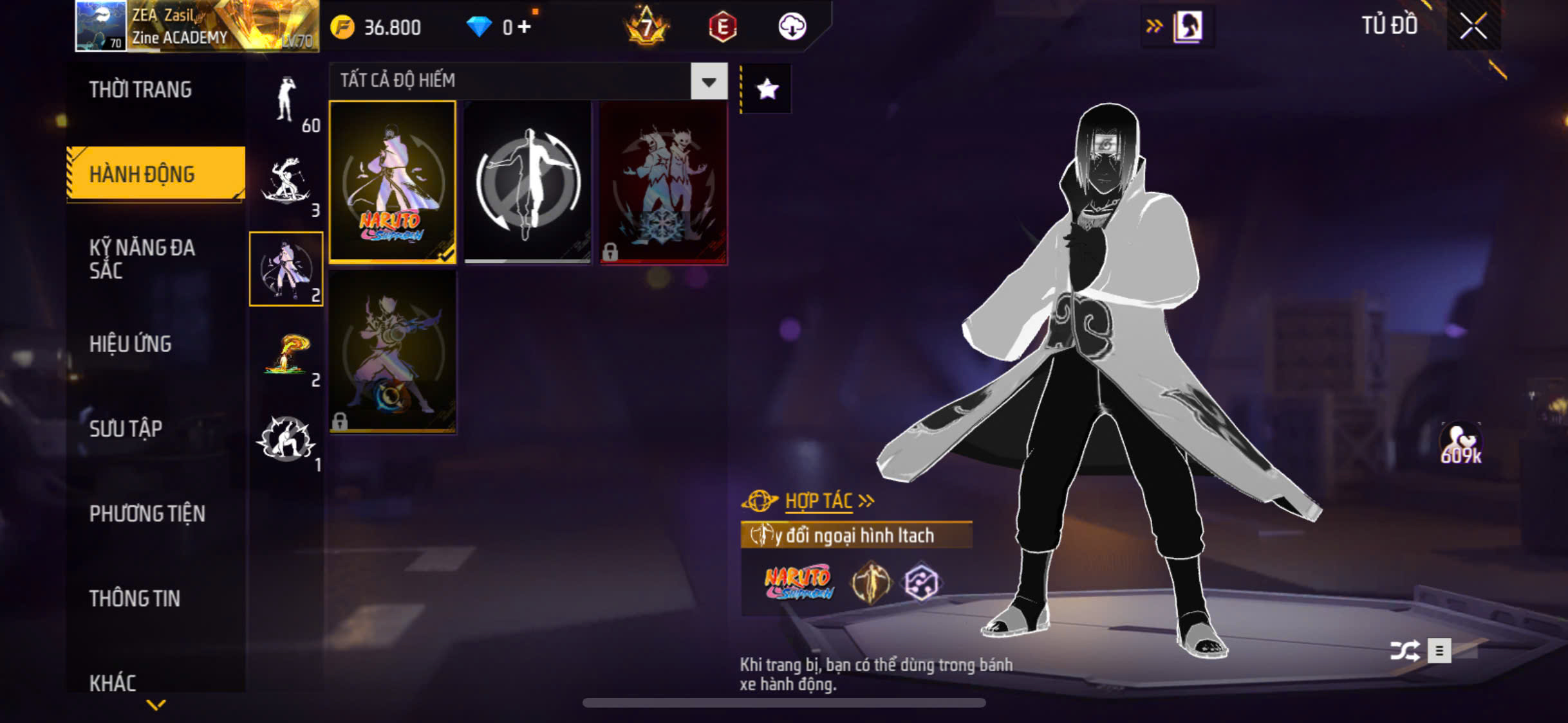 Tài khoản free fire thu của khách