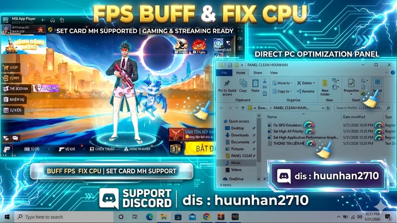 BUFF FPS DÀNH CHO AE LAPTOP PC + VIDEO HƯỚNG DẪN