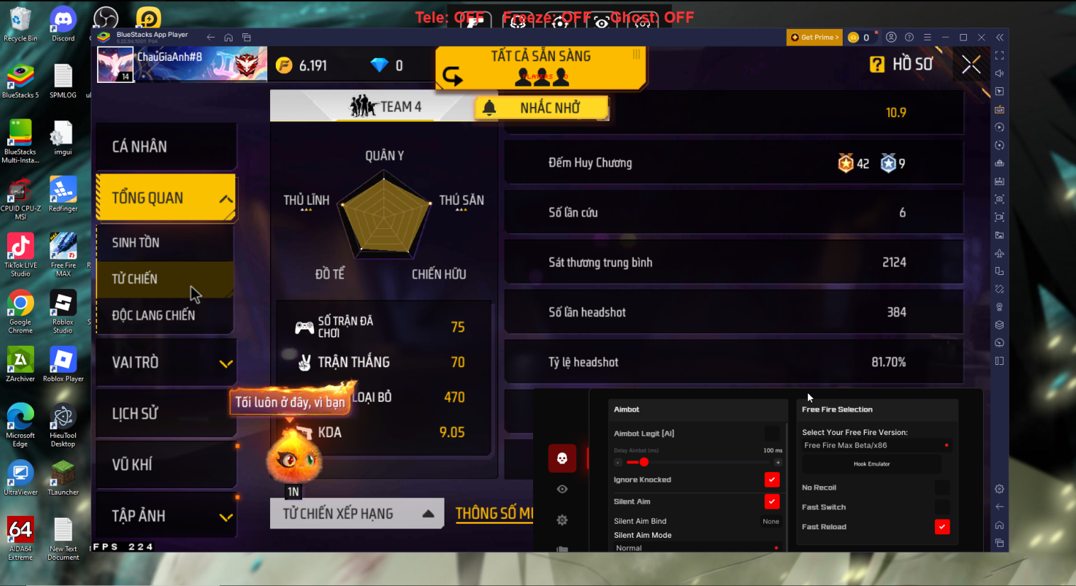 MENU AIMBOT + ESP SAFE RANK ALL SERVER