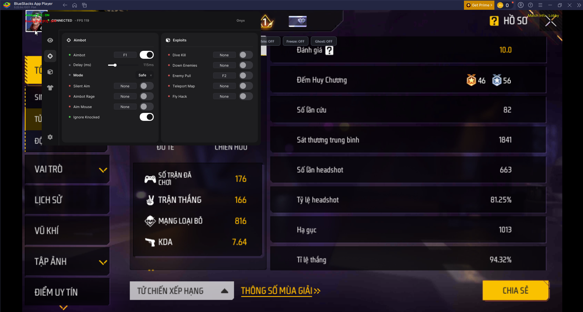 INTERNAL MENU OB54 FULL SAFE FF V7A