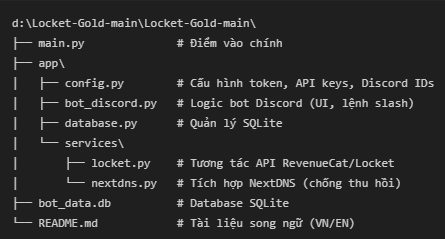Source code BOT discord kích hoạt locket GOLD