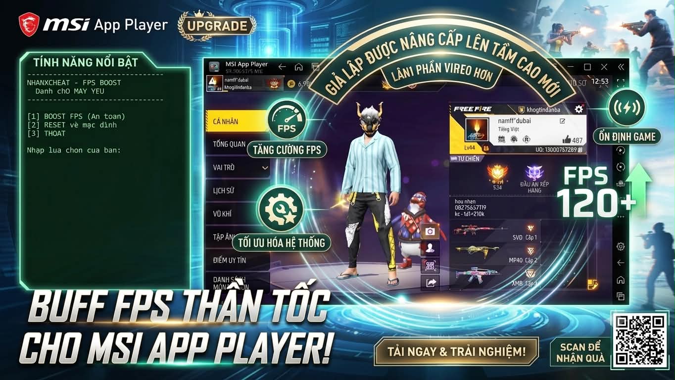 BẢNG NÂNG CẤP CỦA FIX LAG REAL MSI 5